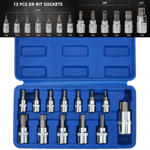13pcs star torx bit socket - 13pcs,